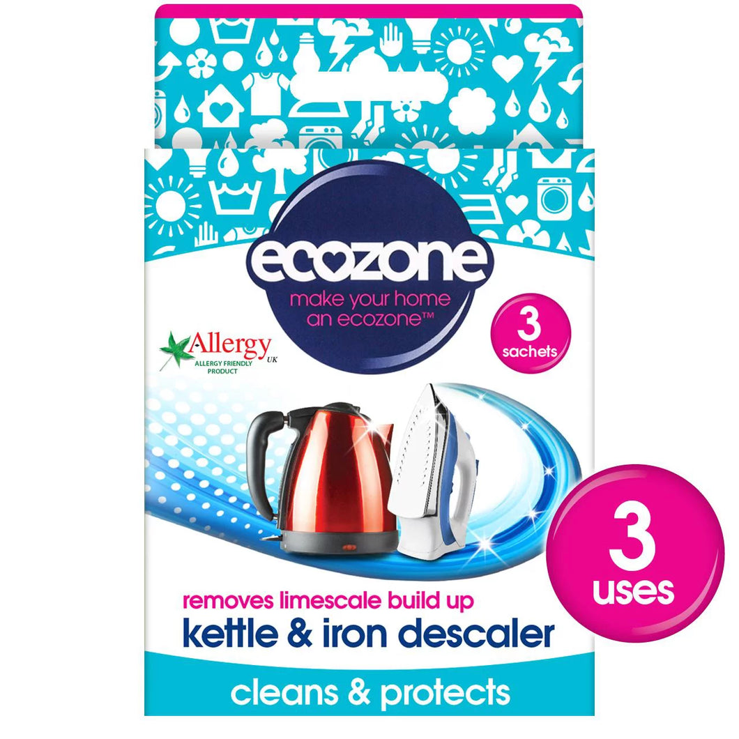 Ecozone Kettle & Iron Descaler 3x20g