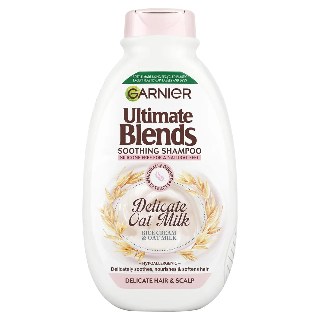 Garnier Ultimate Blends Delicate Oat Milk Sensitive Scalp Shampoo 400ml