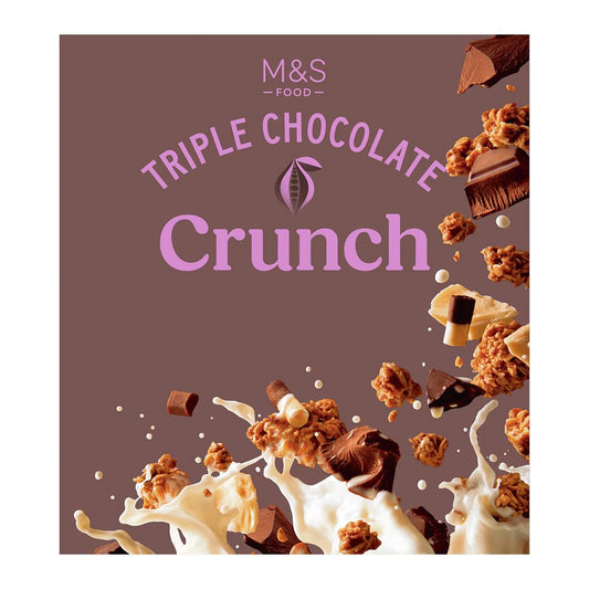 M&S Triple Chocolate Crunch, 500g