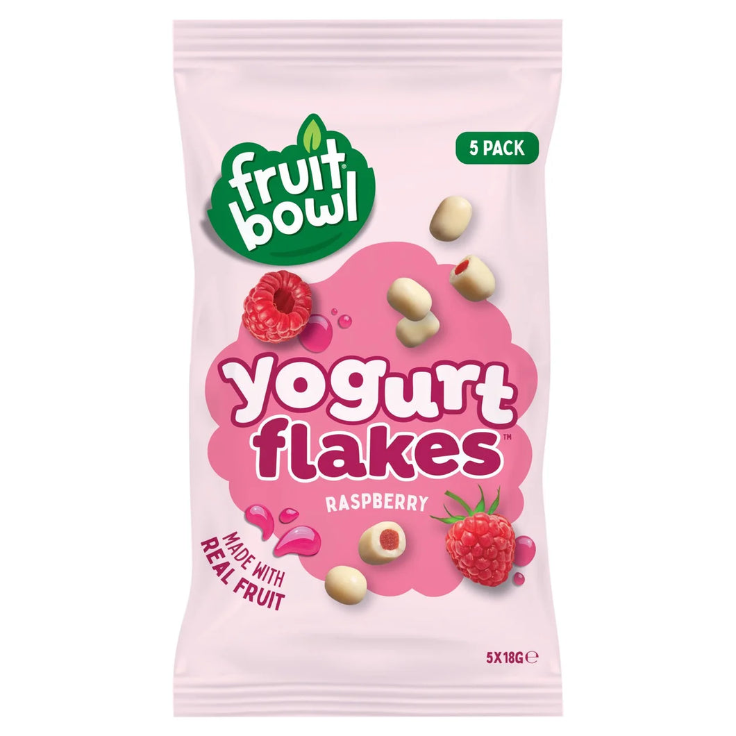 Fruit Bowl Raspberry Yogurt Flakes 5x18g
