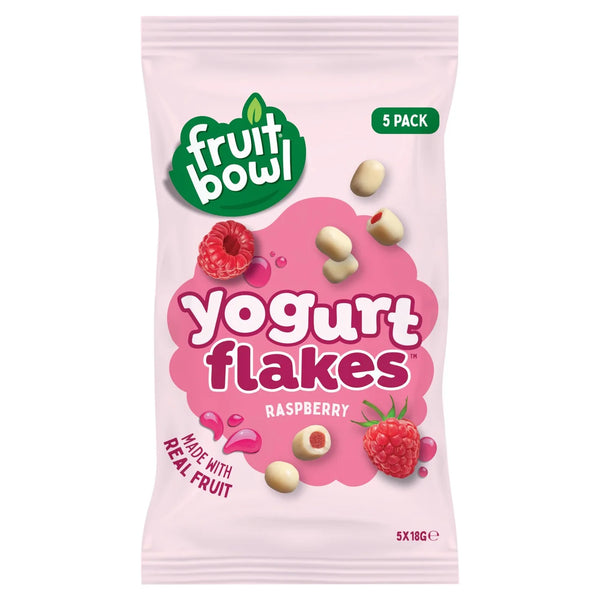 Fruit Bowl Raspberry Yogurt Flakes 5x18g