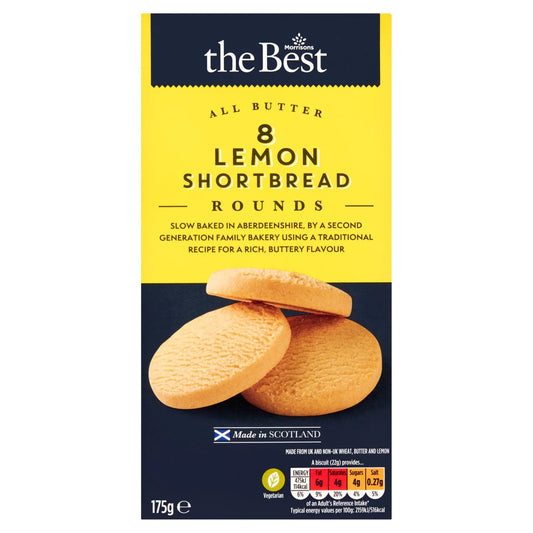 Morrisons The Best Lemon Shortbread Rounds 175g
