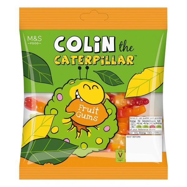 M&S Colin The Caterpillar Fruit Gums, 170g Bag