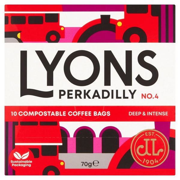 Lyons Perkadilly No.4 Coffee Bags (10 Coffee Bags)