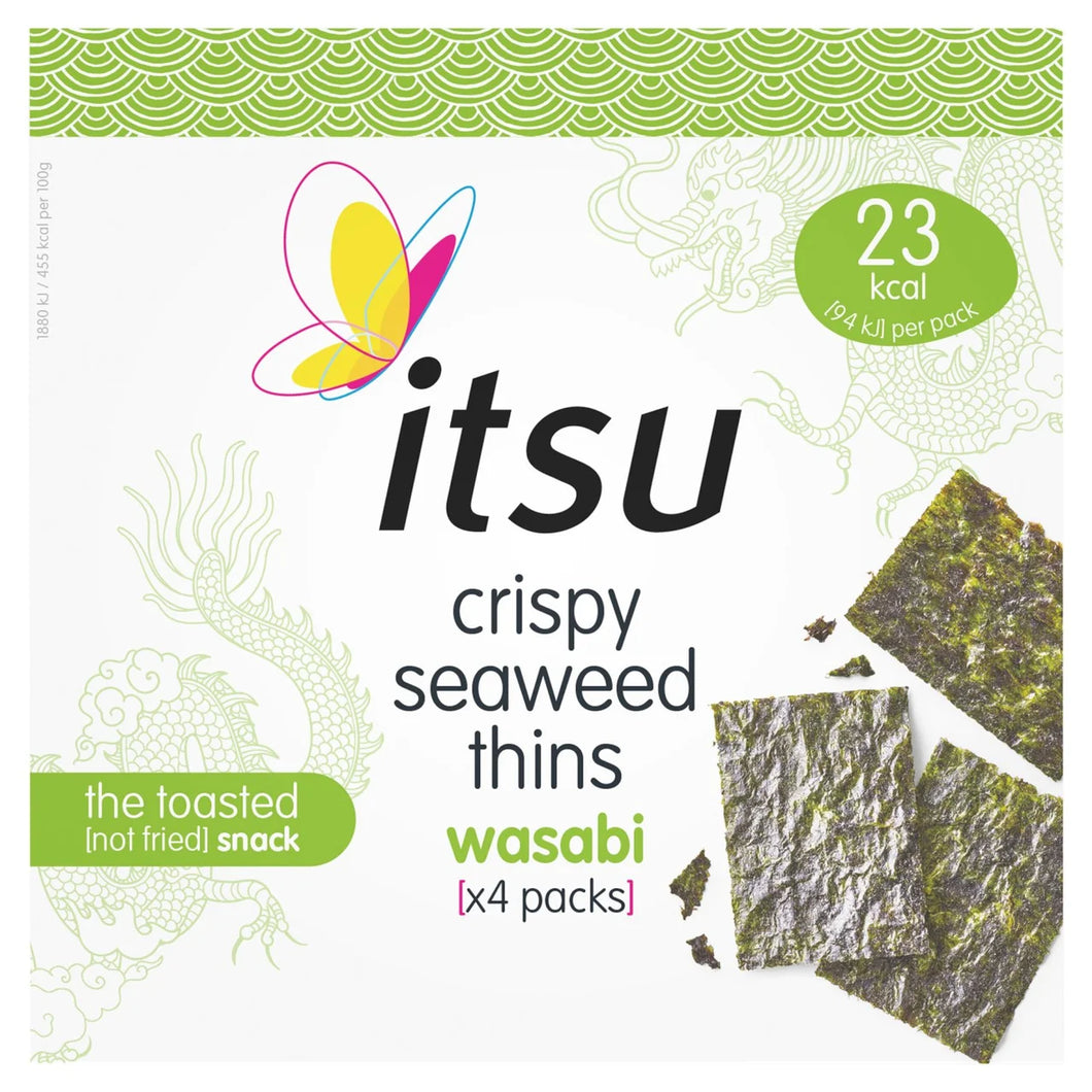 Itsu Wasabi Crispy Seaweed Thins Multipack 4 x 5g