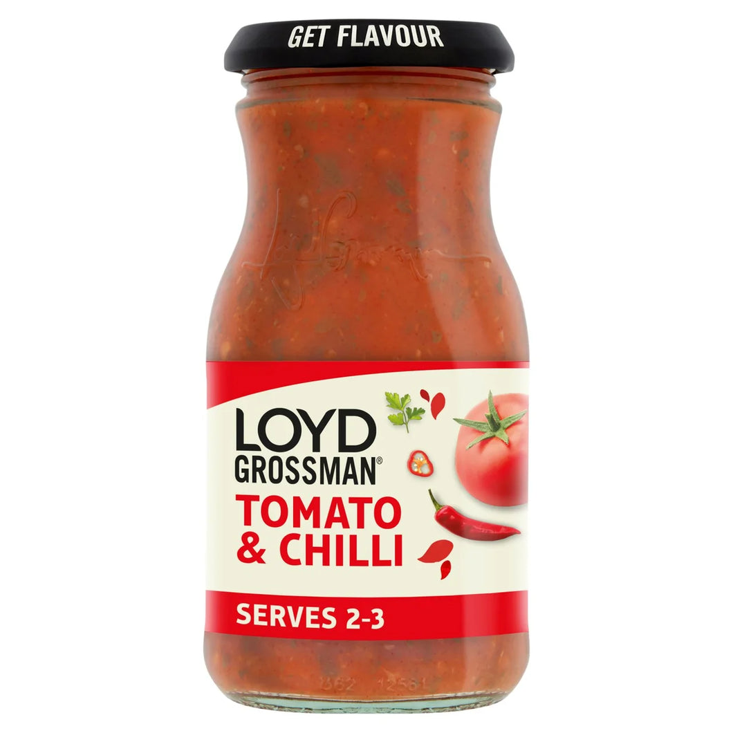 Loyd Grossman Pasta Sauce - Tomato & Chilli (350g)
