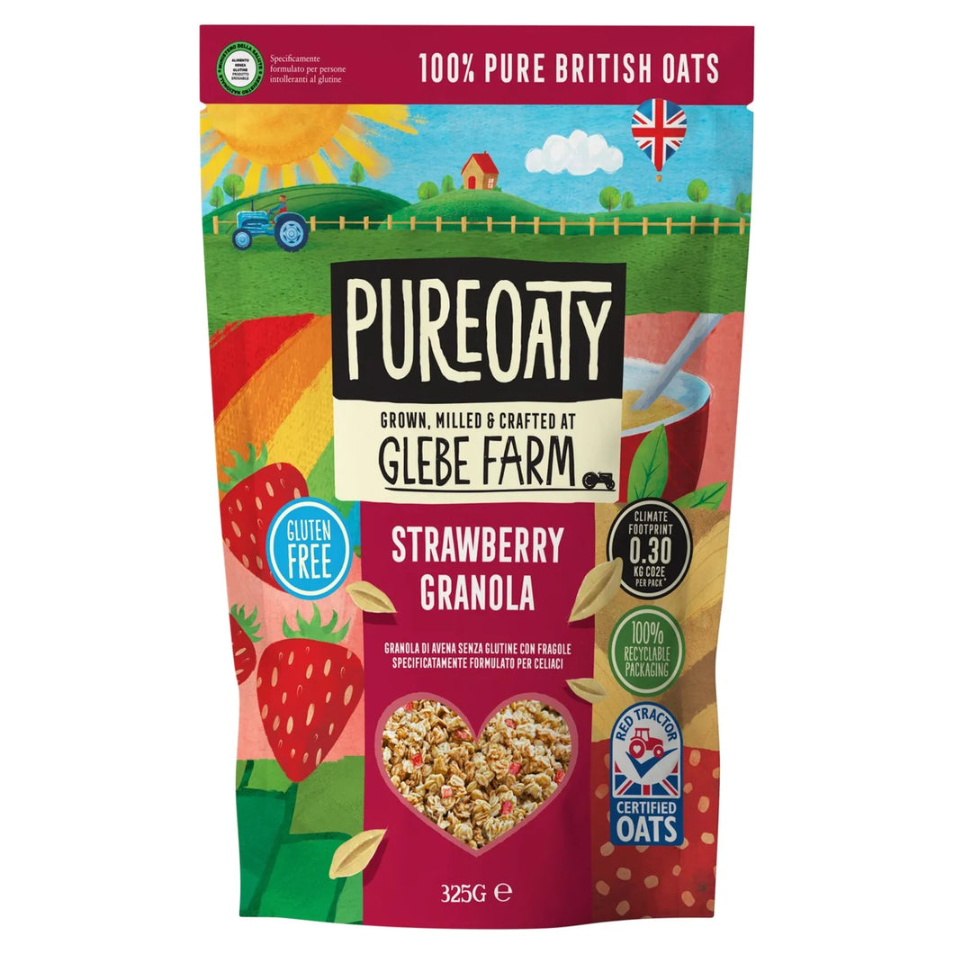 Glebe Farm Gluten Free Strawberry Oat Granola Crisp 325g