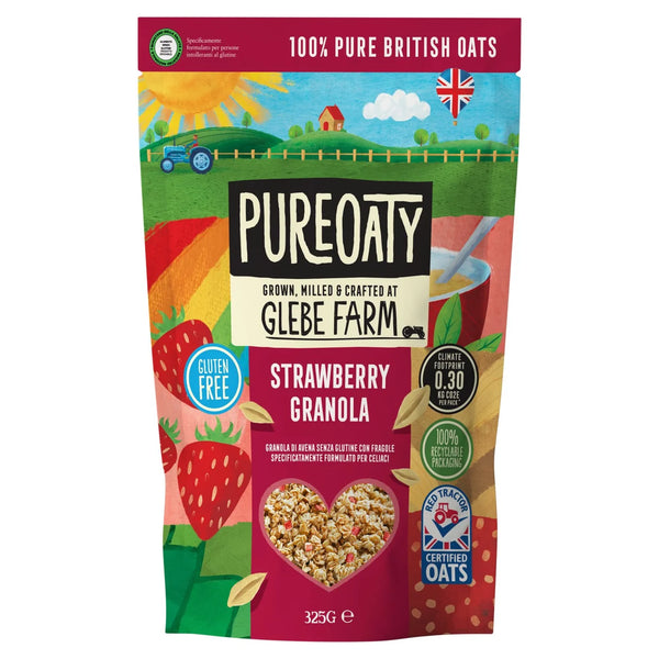 Glebe Farm Gluten Free Strawberry Oat Granola Crisp 325g