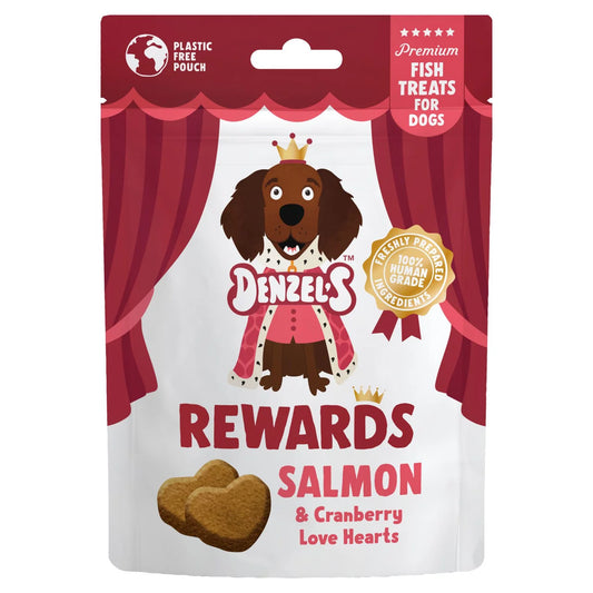 Denzel's Premium Rewards Salmon & Cranberry Fish Dog Treats 70g