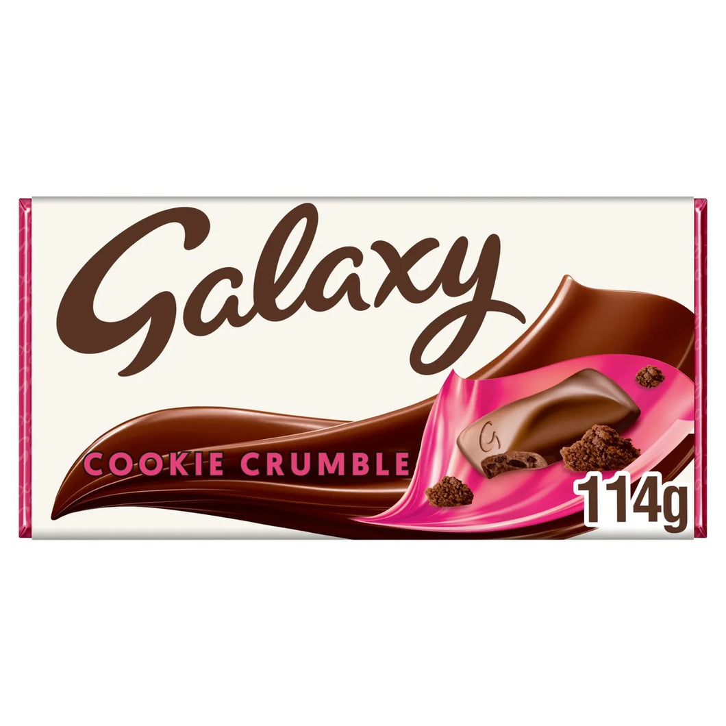 Galaxy Cookie Crumble Chocolate Bar 114g