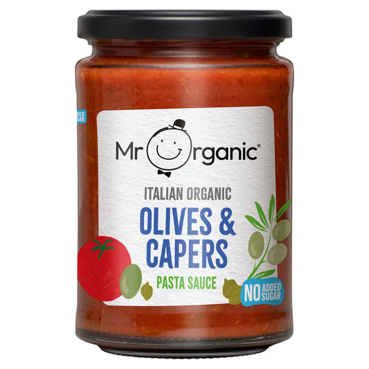 Mr Organic Authentic Italian Olives & Capers Pasta Sauce 350G