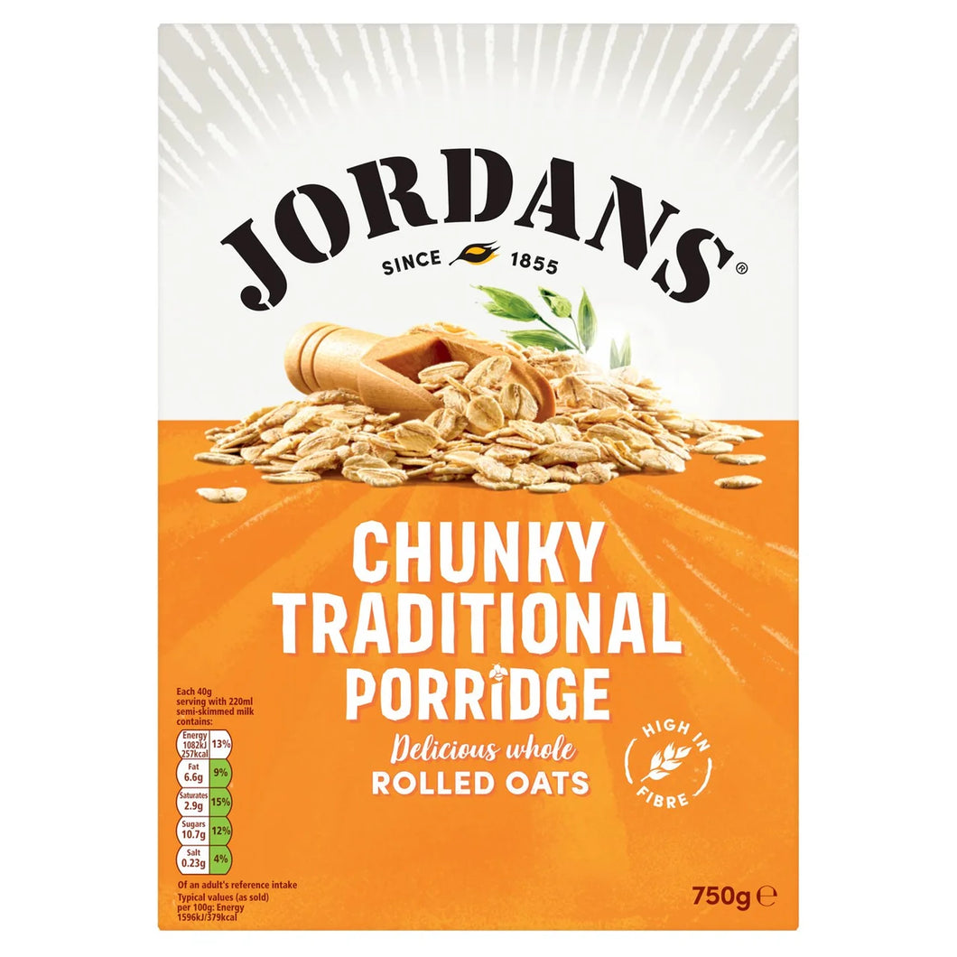 Jordans Chunky Porridge Oats Breakfast Cereal 750g