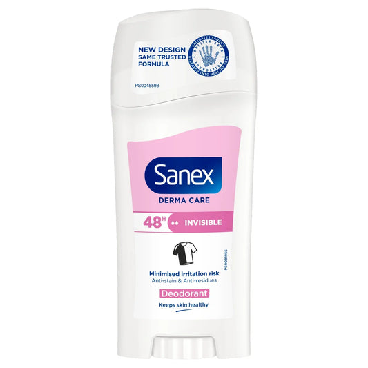 Sanex Dermo Invisible Deodorant Stick - 65ml