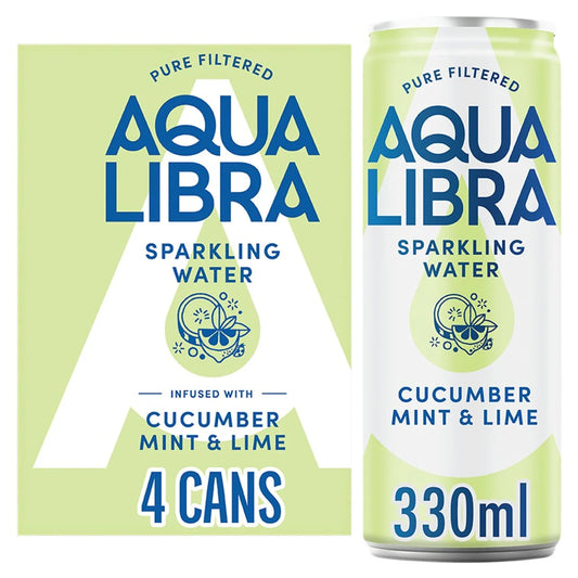 Aqua Libra Cucumber Mint And Lime 4 x 330ml