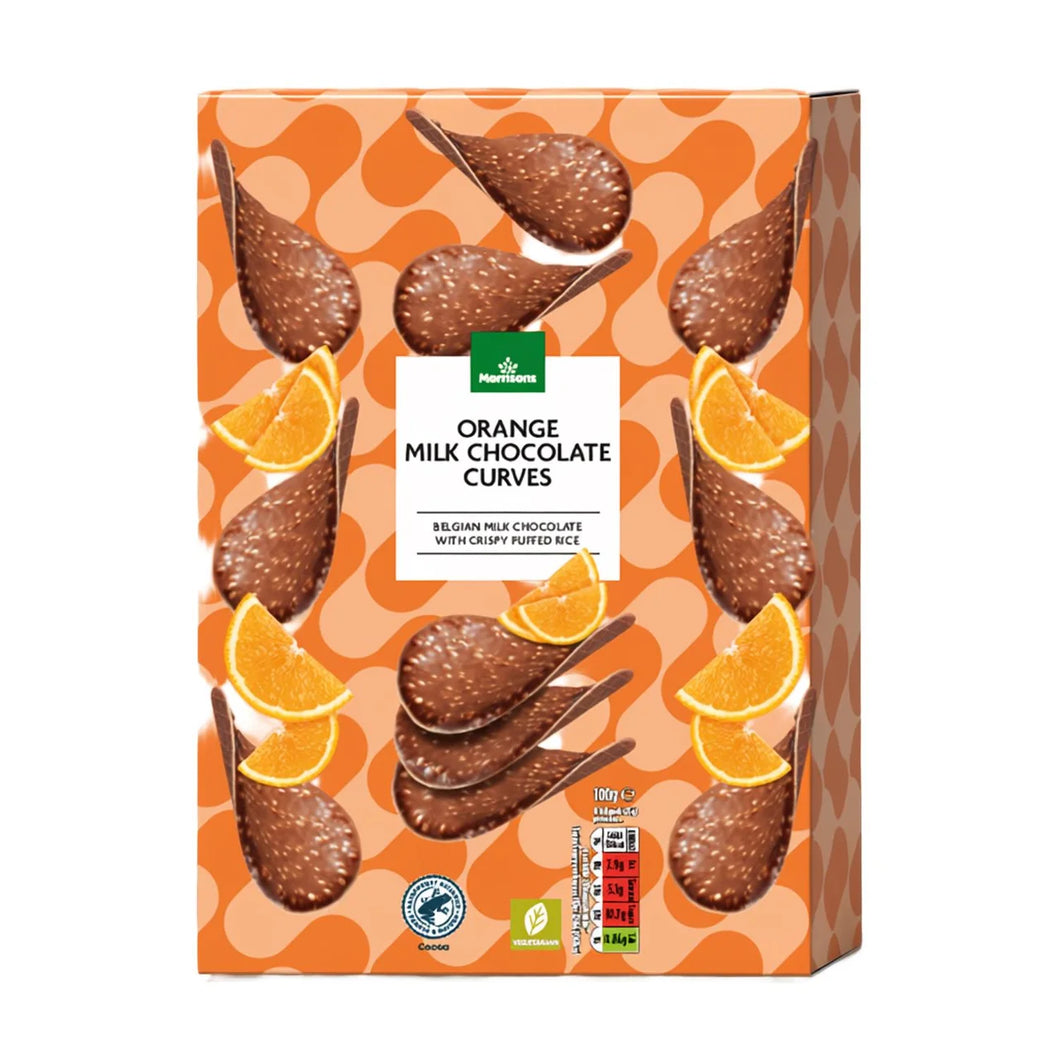 Morrisons Milk Chocolate Curves Orange 100g