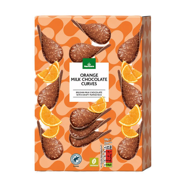 Morrisons Milk Chocolate Curves Orange 100g