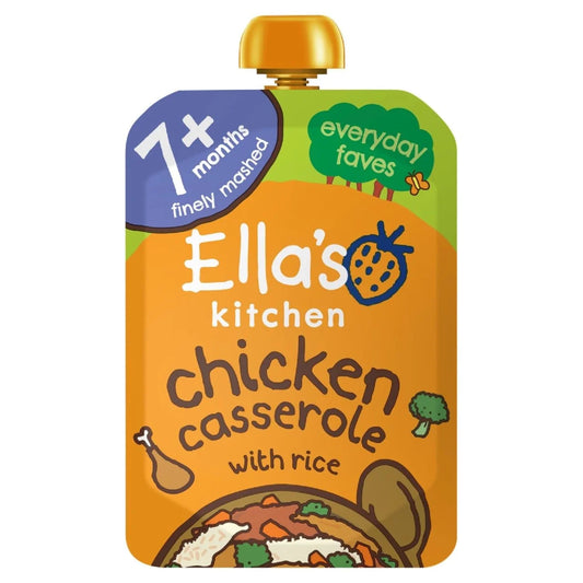 Ella's Kitchen Organic Chicken Casserole with Rice Stage 2 130g