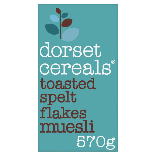 Dorset Cereals Tasty Toasted Spelt Flakes Muesli No Added Sugar Cereal 570g