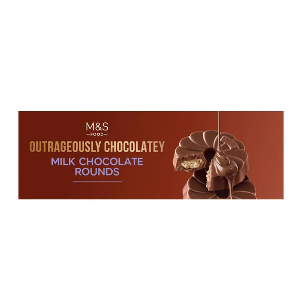 M&S Outrageously Chocolatey Milk Chocolate Rounds, 200g