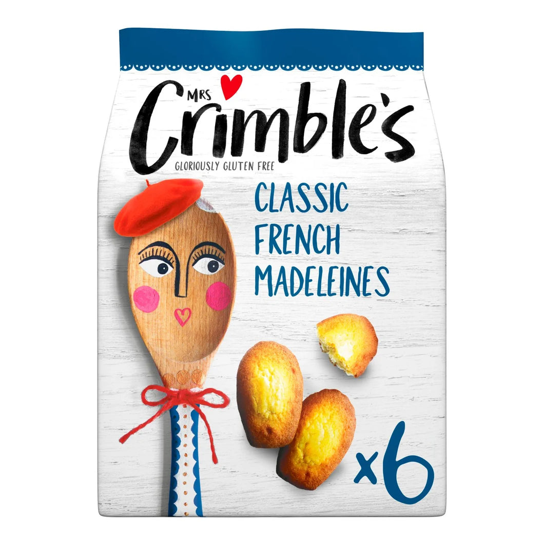 Mrs Crimble's Classic French Madeleines, 6 per Pack, 180g