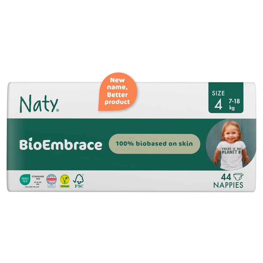Naty BioEmbrace Big Pack Nappies Size 4 (7-18kg) 44 per pack