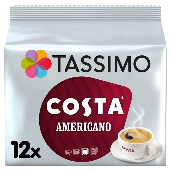 Tassimo Costa Americano Coffee Pods - 12 Cups