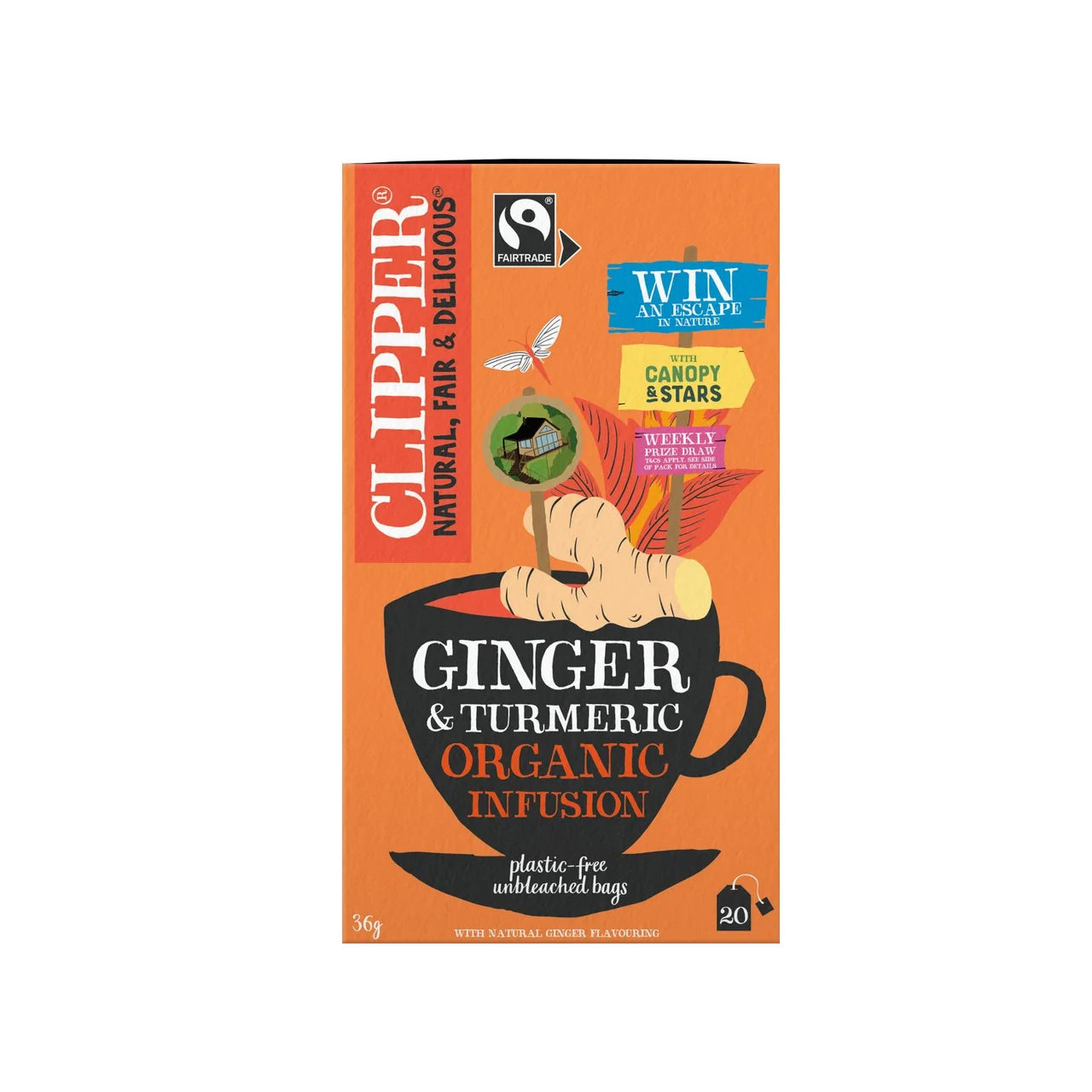 Clipper Organic Ginger & Turmeric 20 Teabags 36G