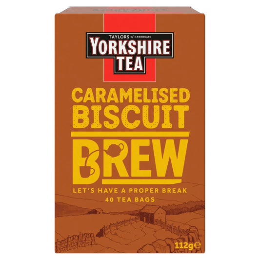 Taylors Of Harrogate Yorkshire Tea Caramelised Biscuit Brew - 40 Teabags 112G