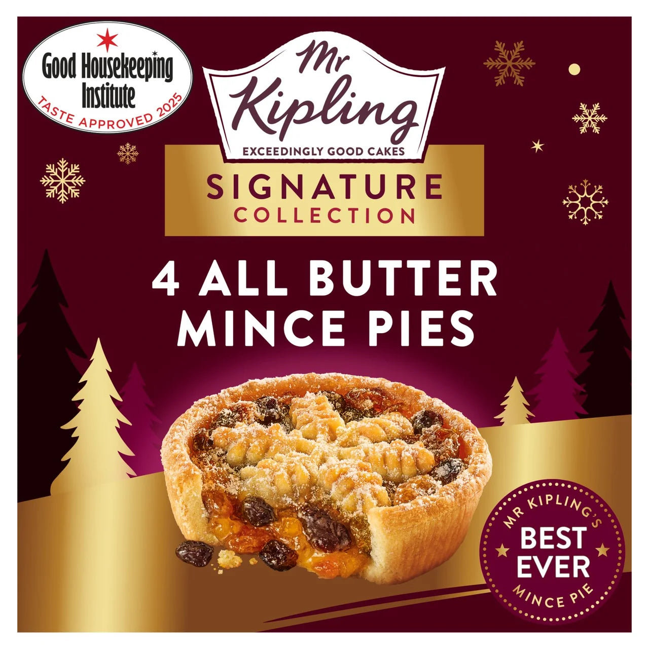 Mr Kipling Signature Box of 4 Mince Pies