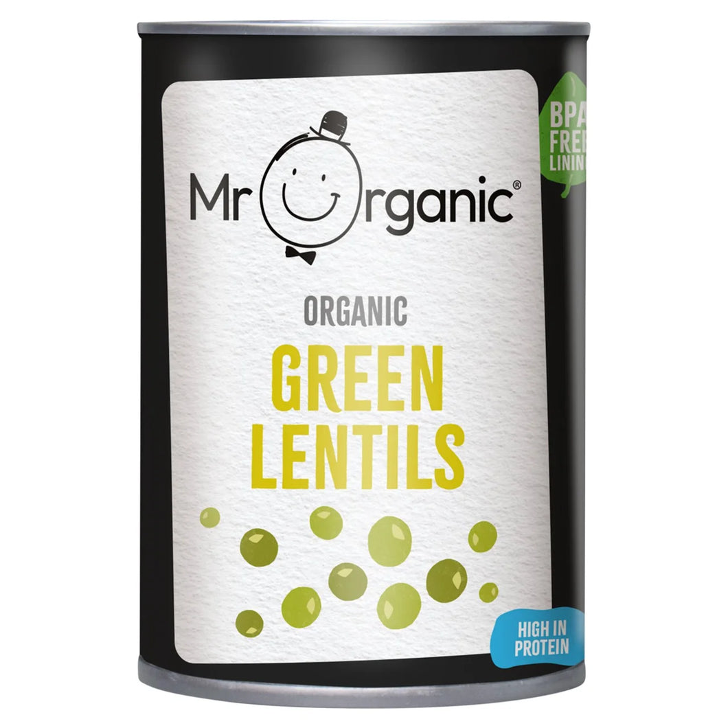 Mr Organic Green Lentils, 400g