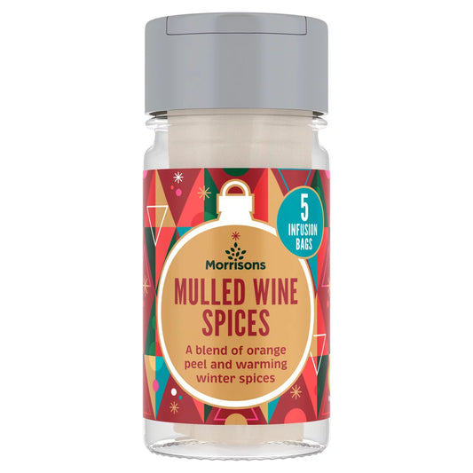 Morrisons Mulled Wine Spices - 5 infusion bags.