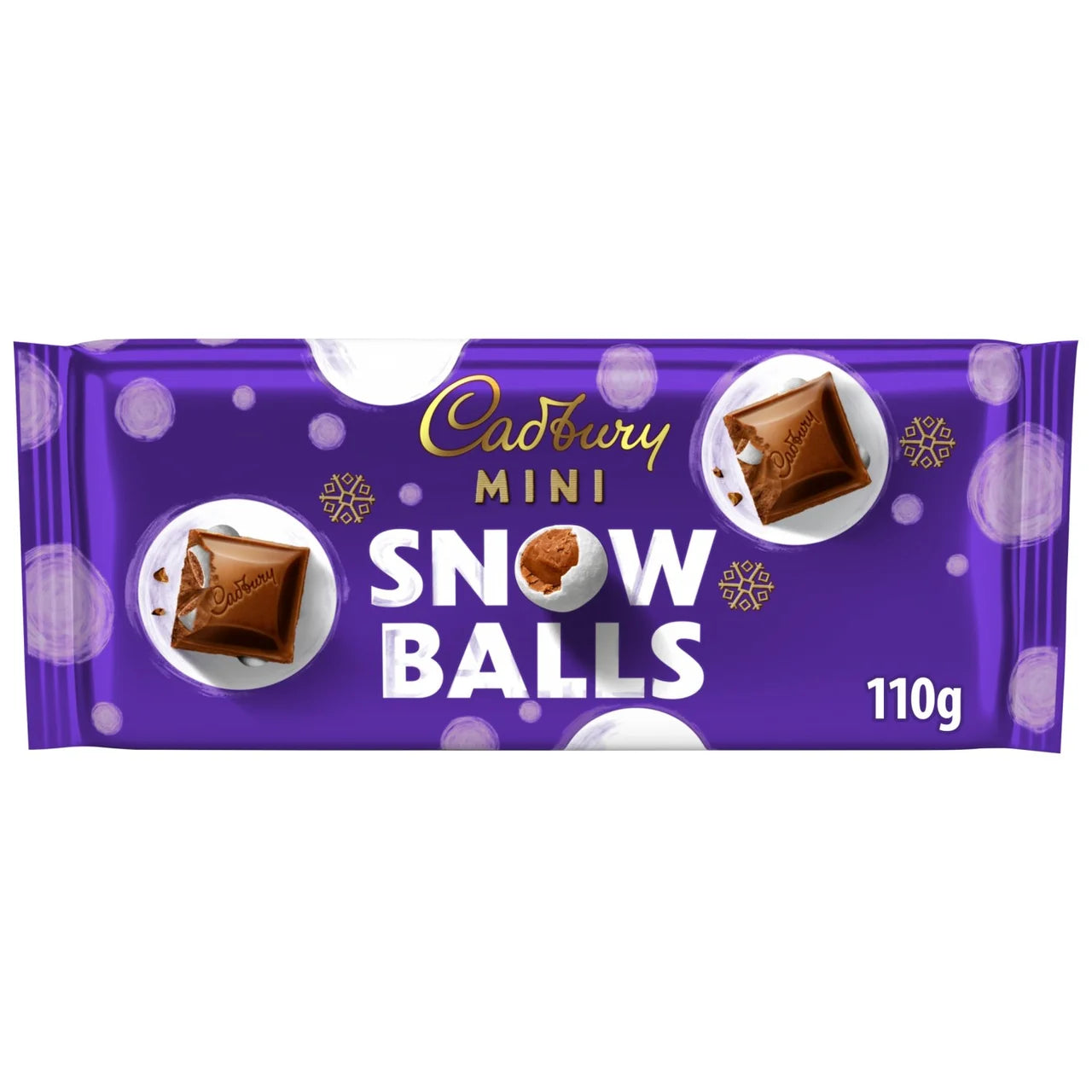 Cadbury Dairy Milk Mini Snowballs Chocolate Bar - 110g