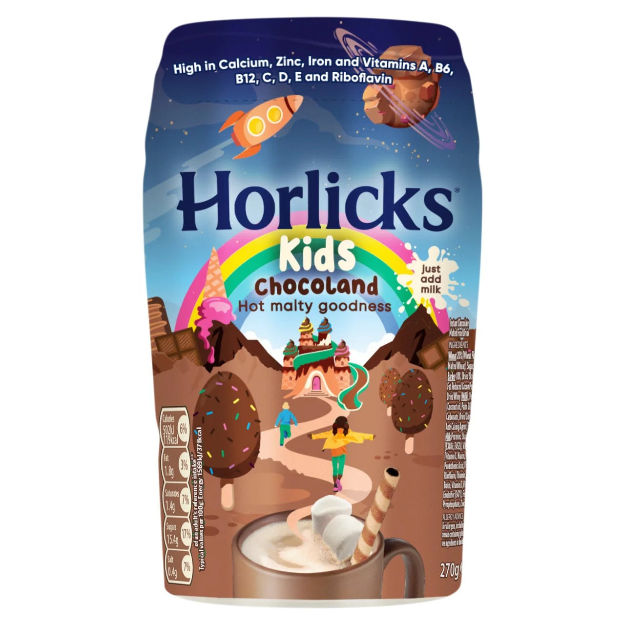 Horlicks Kids Chocoland Chocolate Malt Drink 270g