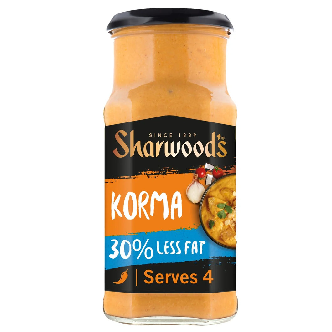 Sharwood's Indian Korma Reduced Fat Curry Cooking Sauce 420g
