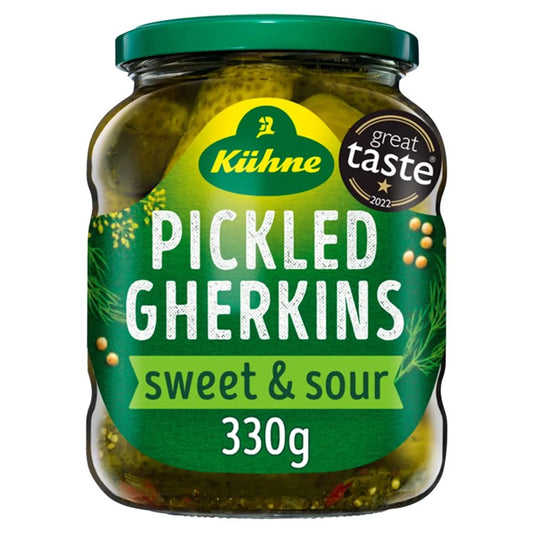 Kuhne Gherkins - Sweet & Sour 330g