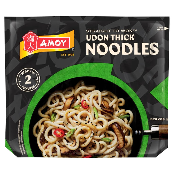 Amoy Straight To Wok Udon Thick Noodles 2x150g