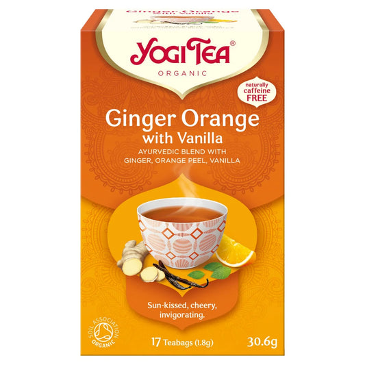 Yogi Tea Organic Ginger, Orange with Vanilla - 17 Teabags