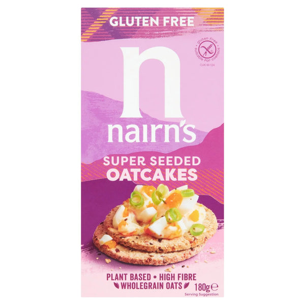Nairn's Gluten Free Super Seeded Oatcakes, 180g