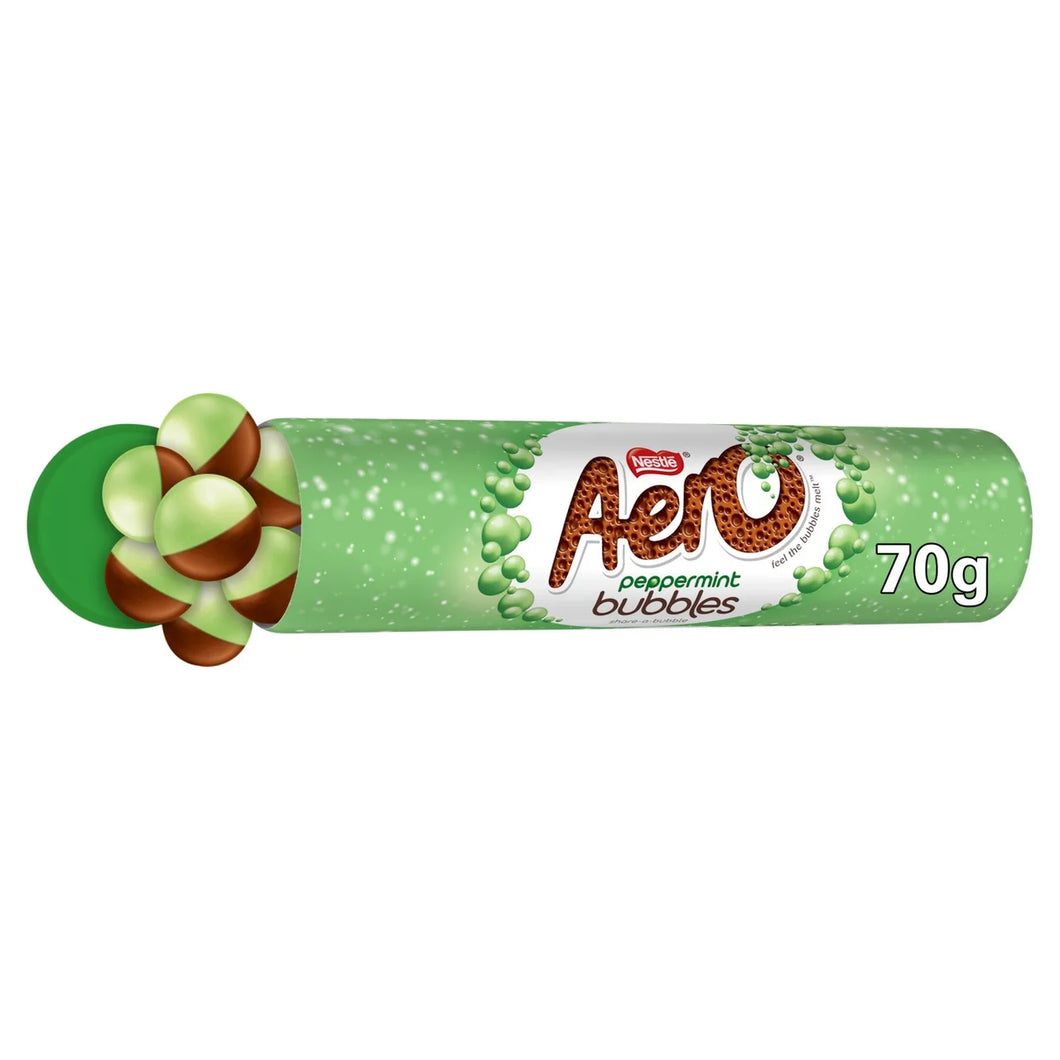 Aero Bubbles Peppermint Mint Chocolate Tube - 70g