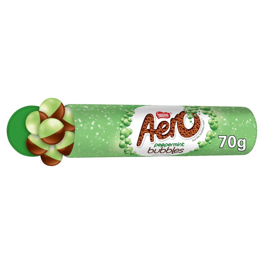 Aero Bubbles Peppermint Mint Chocolate Tube - 70g
