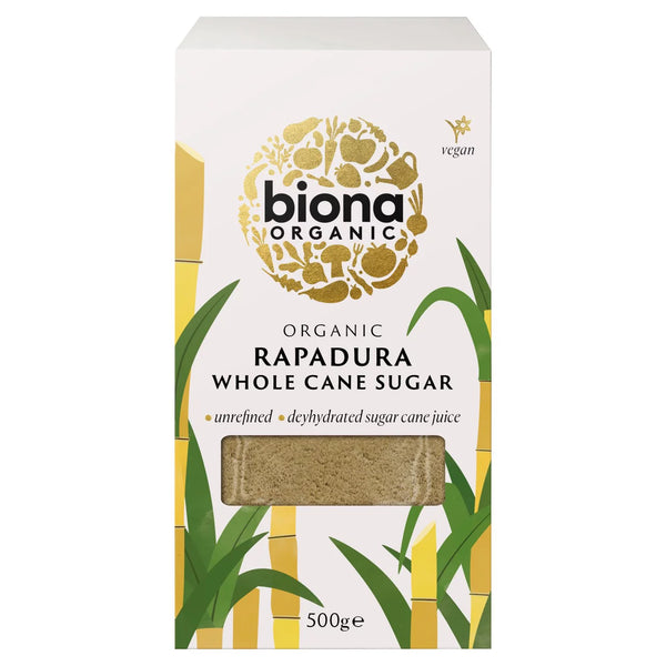 Biona Organic Rapadura Whole Cane Sugar 500g