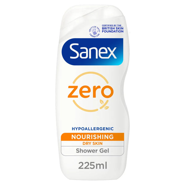 Sanex Zero% Hypoallergenic Nourishing Shower Gel, 450ml