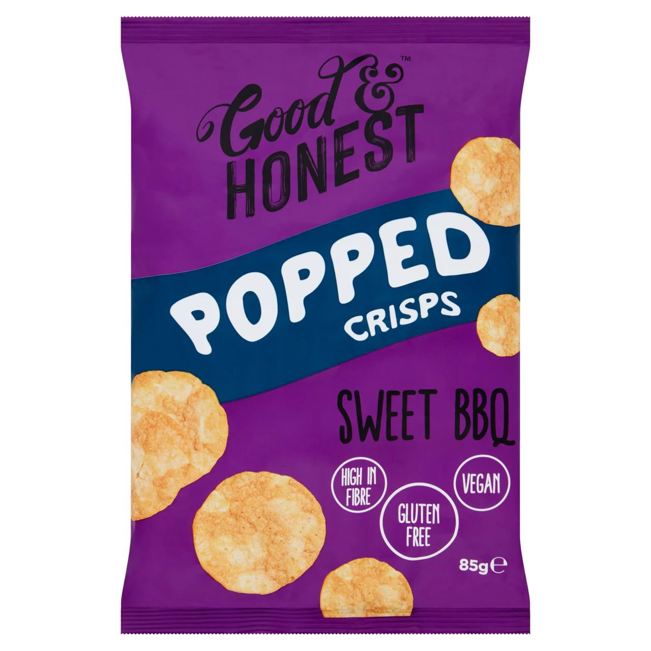 Good & Honest Popped Crisps - Sweet BBQ 85g