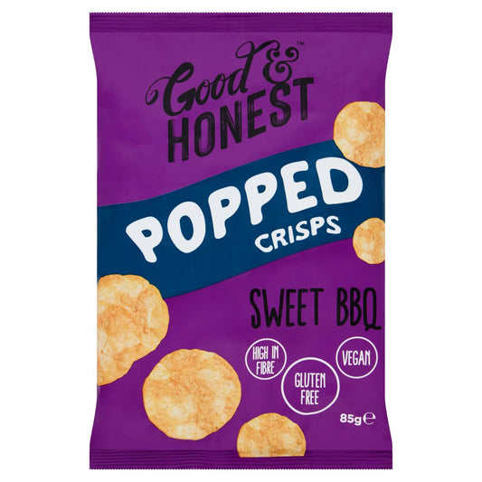 Good & Honest Popped Crisps - Sweet BBQ 85g