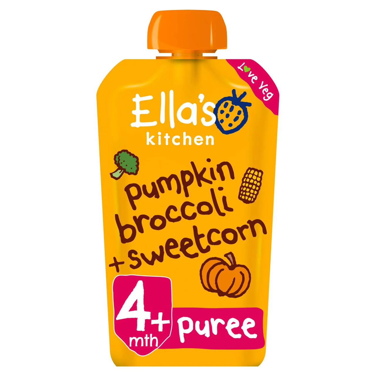 Ella's Kitchen S/Corn, Pumpkin And Broccoli 120G