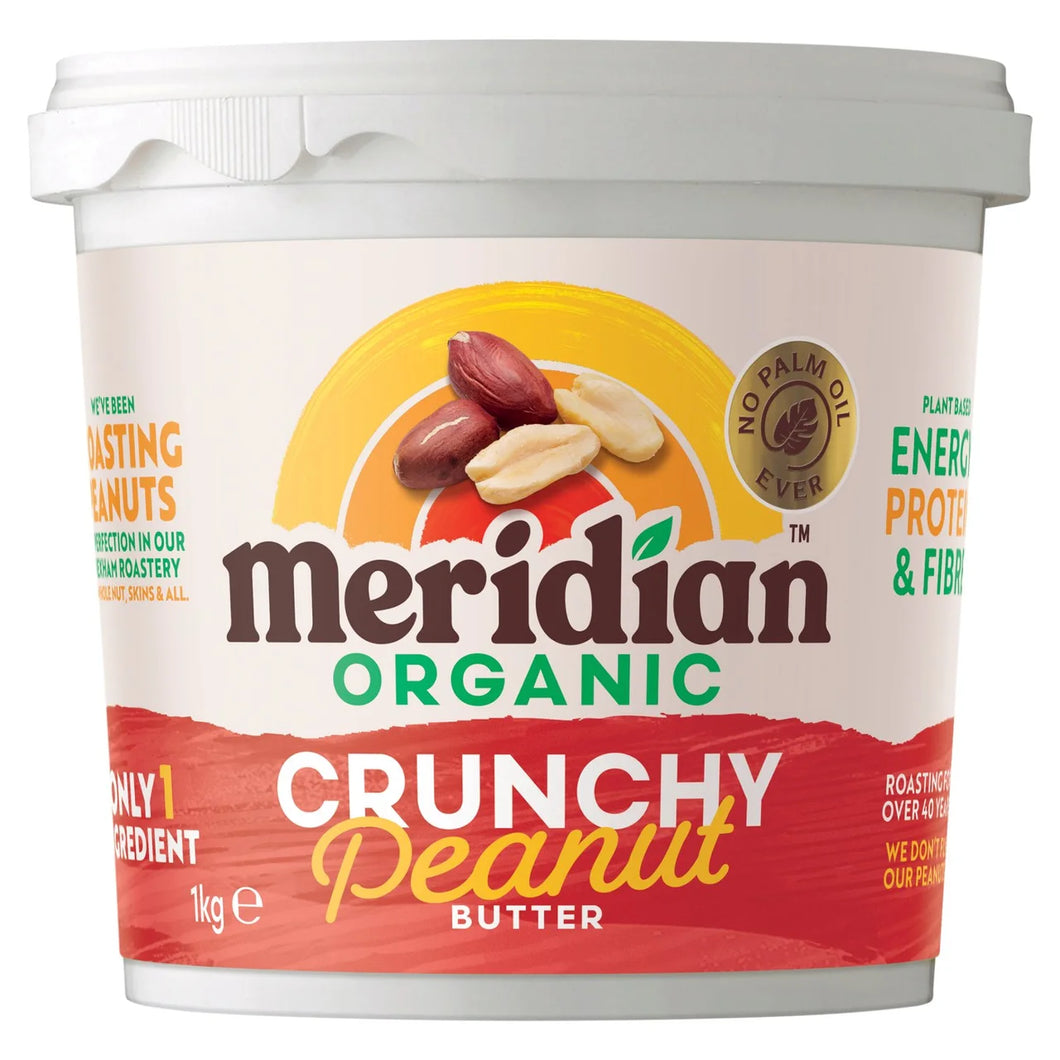 Meridian Organic Crunchy Peanut Butter, 1kg