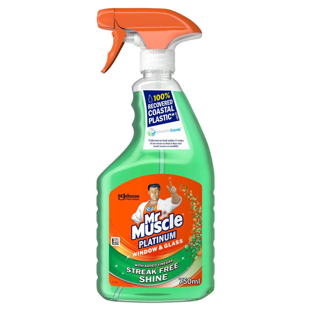 Mr Muscle Platinum Window & Glass Spray, 750ml