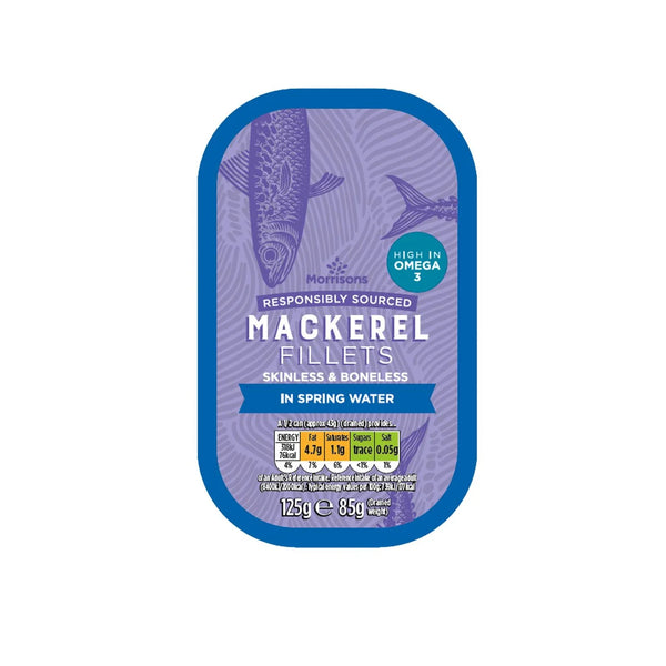 Morrisons Mackerel In Spring Water, 125g