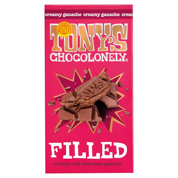 Tony's Chocolonely Milk Chocolate Ganache Filled Bar - 127g