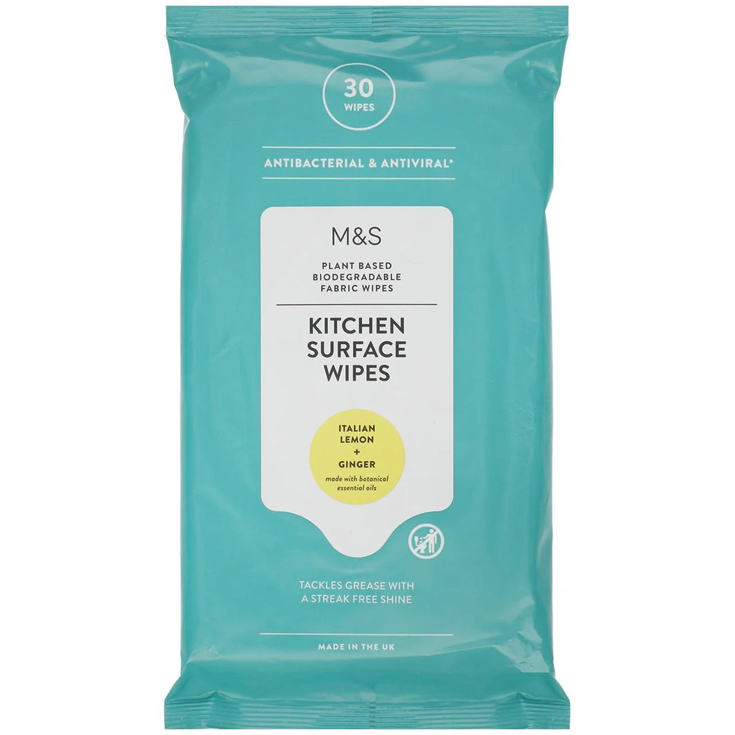 M&S Kitchen Surface Wipes - 30 per pack
